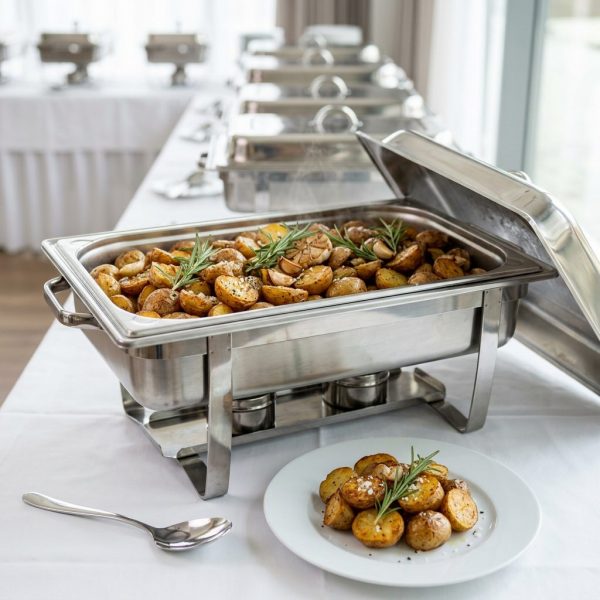 Knusprige Rosmarinkartoffeln mit Knoblauch und Rosmarin aus dem Ofen von ehab Catering