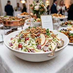 Waldorfsalat-in-der-Schuessel. von ehab catering