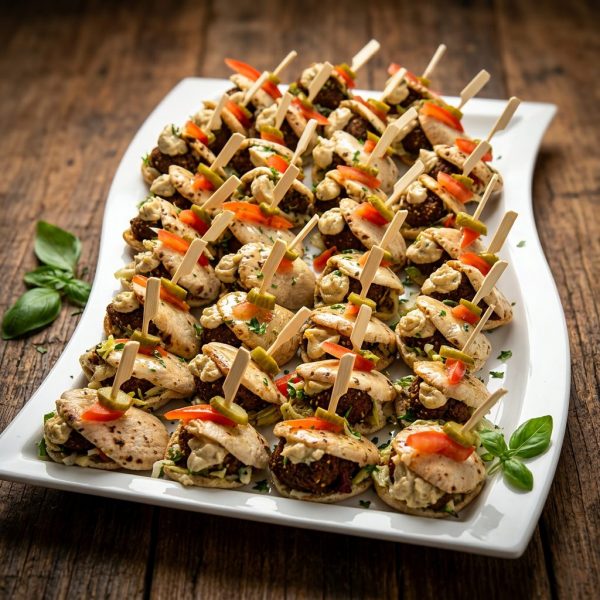 mini-pita-falafel-platte von ehab catering