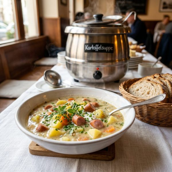 Berliner Kartoffelsuppe mit Wiener Würstchen von ehab catering