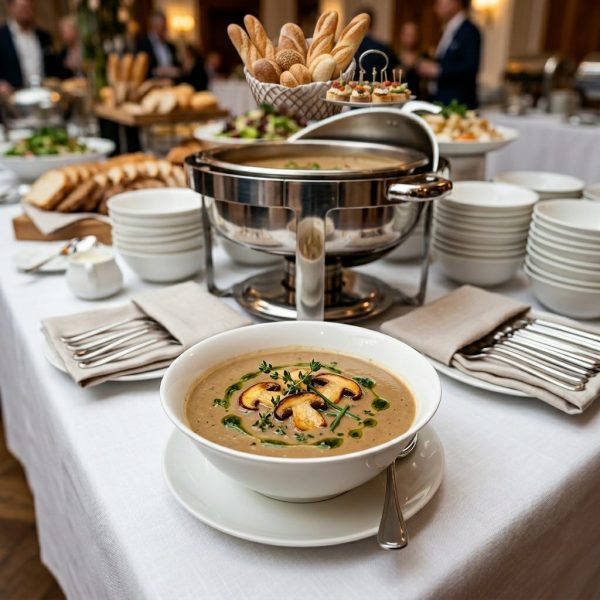 Cremige Kartoffel-Steinpilz Suppe von ehab catering