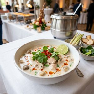 Tom Kha Gai – Thailändische Kokos-Hähnchensuppe von ehab catering