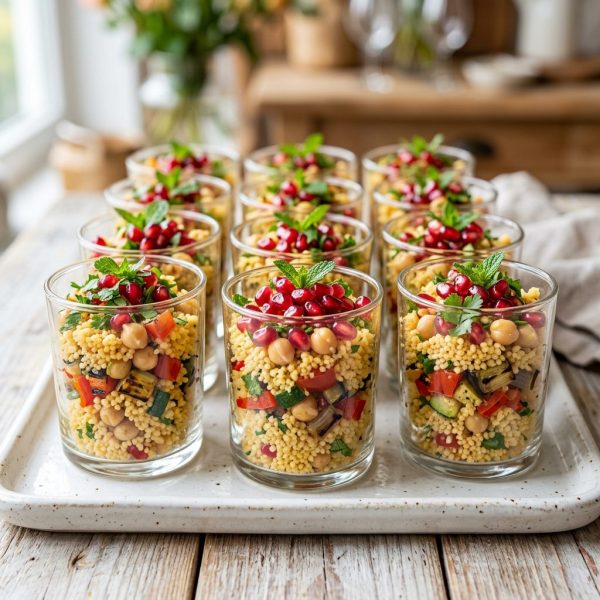 Orientalischer Couscous-Salat im Gläschen von ehab catering