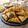 Hausgemachte Fatayer Spinattaschen mit Pinienkernen – orientalisches Fingerfood von Ehab Catering