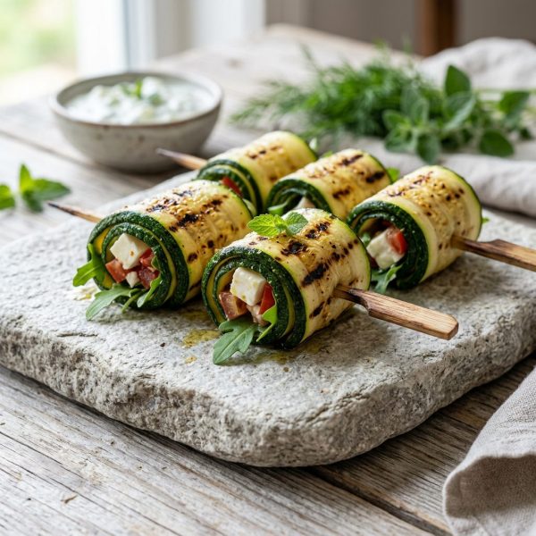 Zucchiniröllchen mit Feta von ehab catering