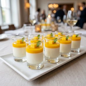 Panna Cotta mit Mangospiegel von ehab catering