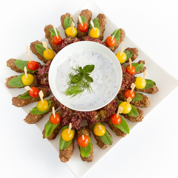 kafta-platte von ehab catering