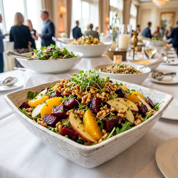 rote-bete-apfel-salat im schussel von ehab catering