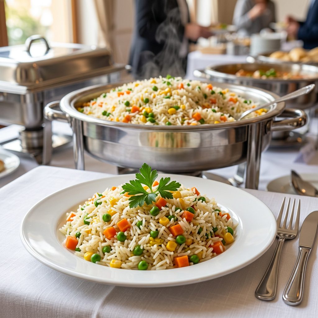 Bunter Gemüsereis-beilage