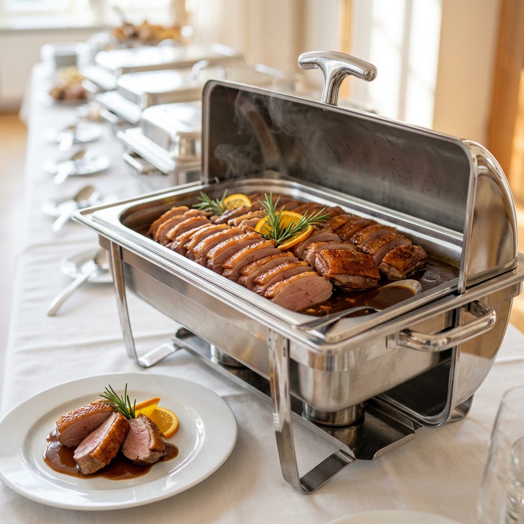 Sous vide Gänsebrust mit knuspriger Haut von ehab Caterin